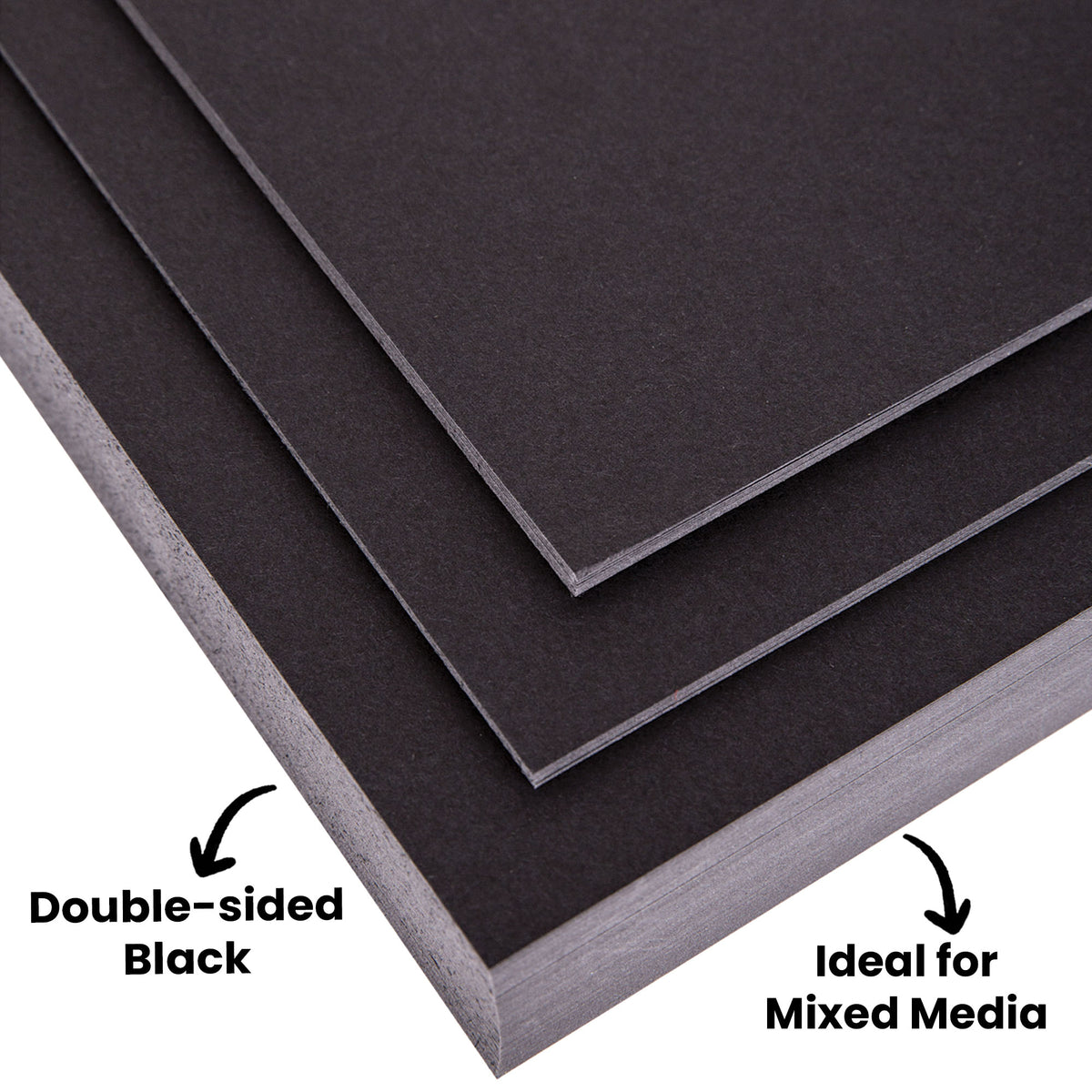 Black Cardboard Pack of 100