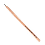 A single Basics by Zart Blacklead 4B pencil positioned diagonally against a white background. The pale, natural-finish timber barrel is hexagonal and sharpened to a fine grey graphite point. Black printed lettering runs along one facet toward the unpainted end, showing the raw wood grain.