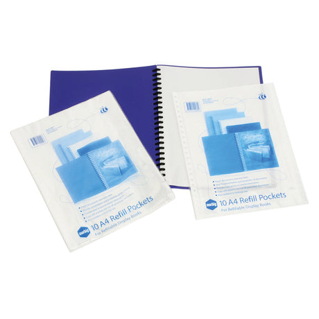 Marbig Display Book Clear Refills A4 Pack of 10 - Zart