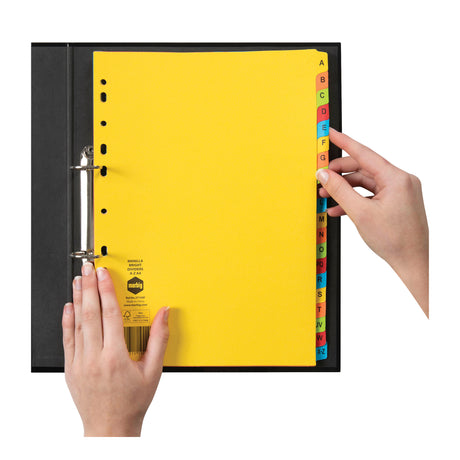 Marbig Manilla Bright Dividers A-Z Tab A4 - Zart
