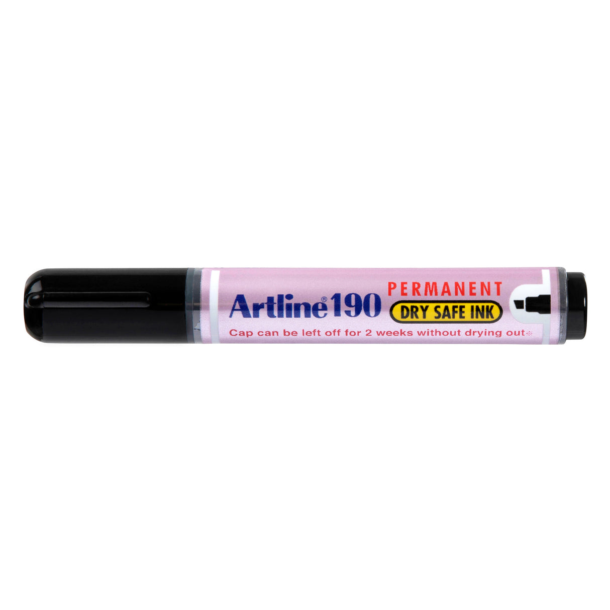 Artline 190 Dry Safe Permanent Marker Black Pack of 12 - Zart