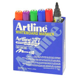 Artline 577 Whiteboard Markers Asst Pack of 12 - Zart