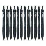 Artline Ikonic Retractable Grip Ballpoint Pen Black Pack of 12 - Zart