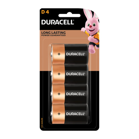 Duracell Coppertop Batteries Size D Pack of 4 - Zart