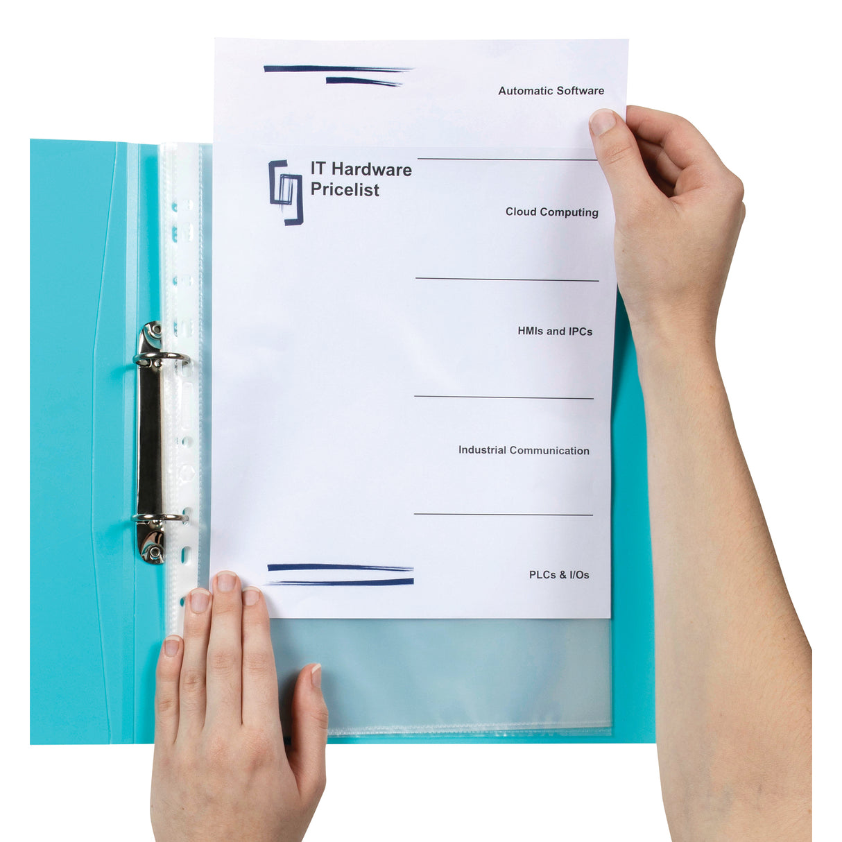 Marbig Pro Sheet Protectors A4 Antimicrobial Pack of 50 - Zart