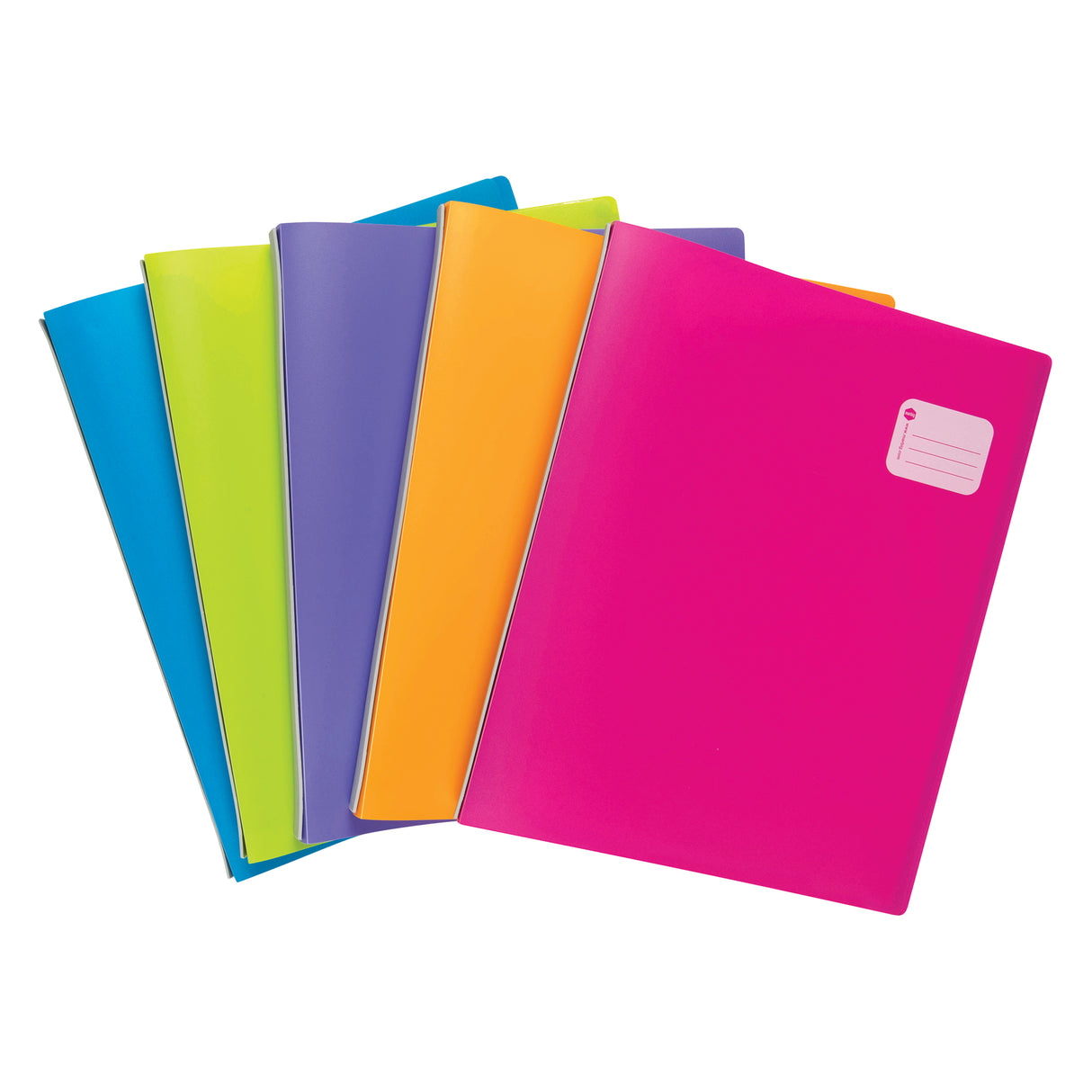 Marbig Refillable Display Books A4 20 Pocket Asst Colours Pack 12 - Zart