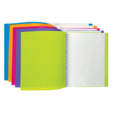 Marbig Refillable Display Books A4 20 Pocket Asst Colours Pack 12 - Zart