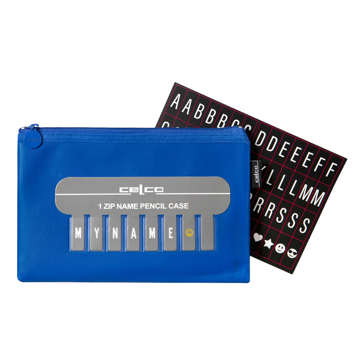 Pencil Case with Name Small One Zip (225 x 140 mm) Asst Colours - Zart