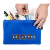 Pencil Case with Name Small One Zip (225 x 140 mm) Asst Colours - Zart