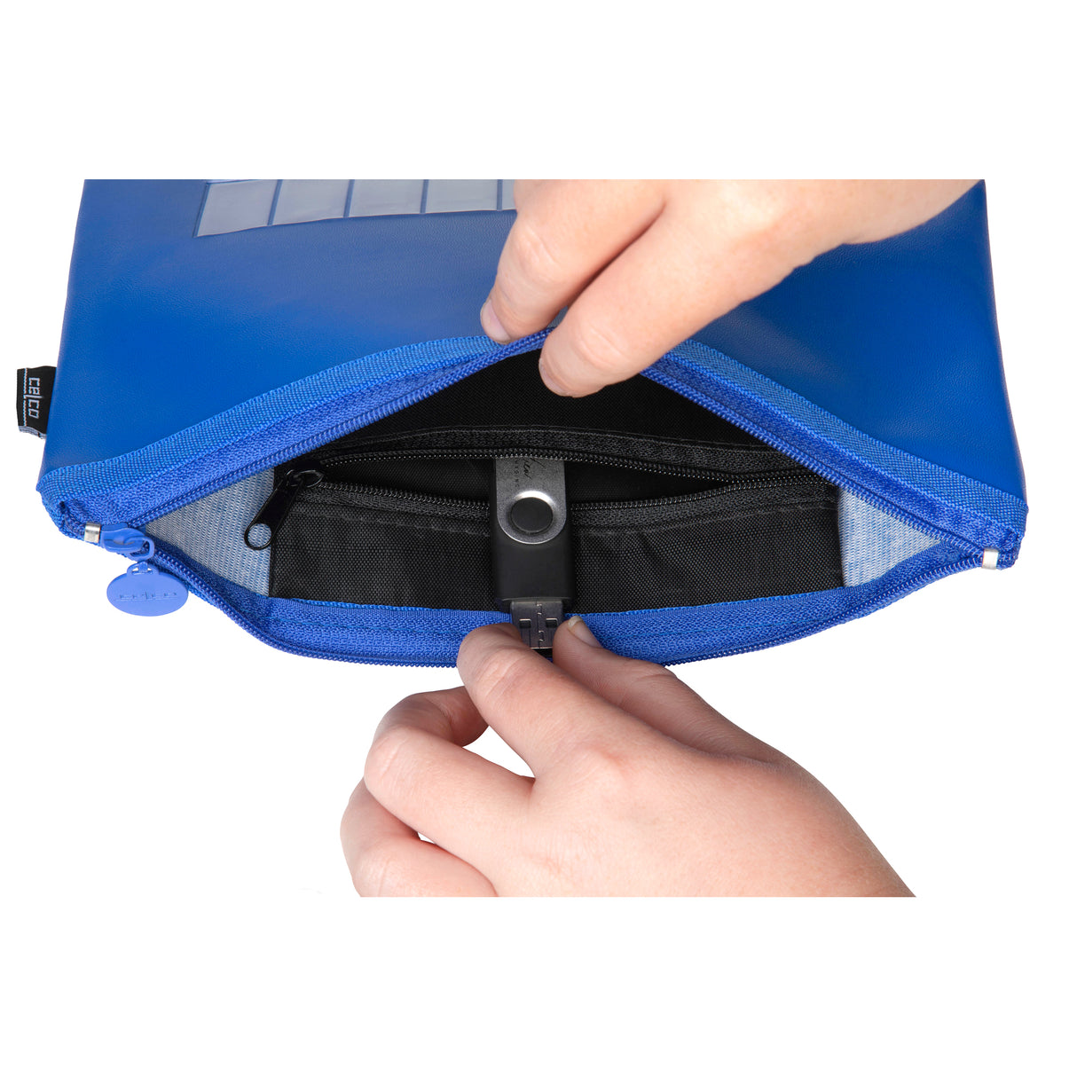 Pencil Case with Name Small One Zip (225 x 140 mm) Asst Colours - Zart