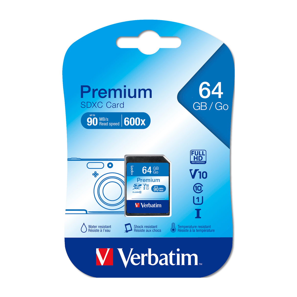 Verbatim Premium SDXC Card 64GB Class 10 UHS-I - Zart