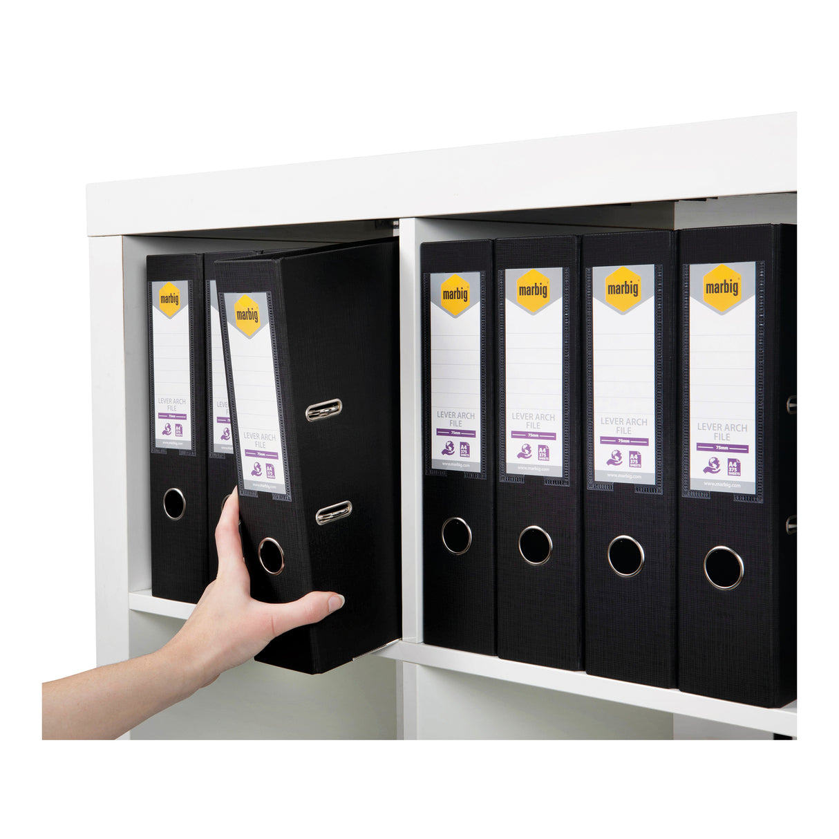 Marbig A4 Lever Arch File Recycled Board - Zart