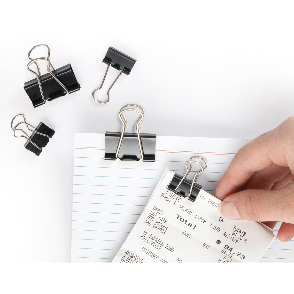 Marbig Fold Back Clips Assorted 19-32mm Tub of 60 - Zart