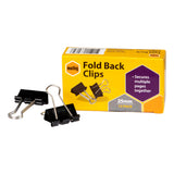 Marbig Fold Back Clips Box 12 - Zart