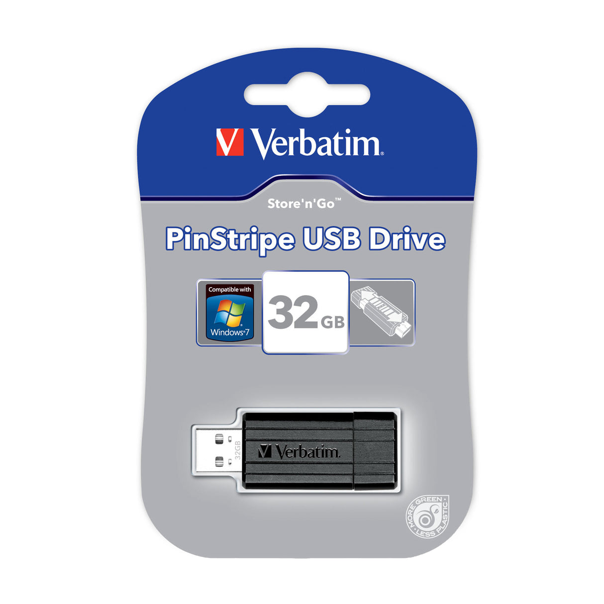 Verbatim Store N' Go Pinstripe USB Drive 32GB Black - Zart