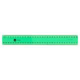 Marbig Plastic Ruler 30cm Metric Asst Fluroscent Colours - Zart
