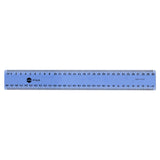Marbig Plastic Ruler 30cm Metric Asst Fluroscent Colours - Zart