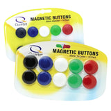Quartet Magnetic Buttons Assorted Colours Pack of 10 - Zart