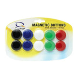 Quartet Magnetic Buttons Assorted Colours Pack of 10 - Zart