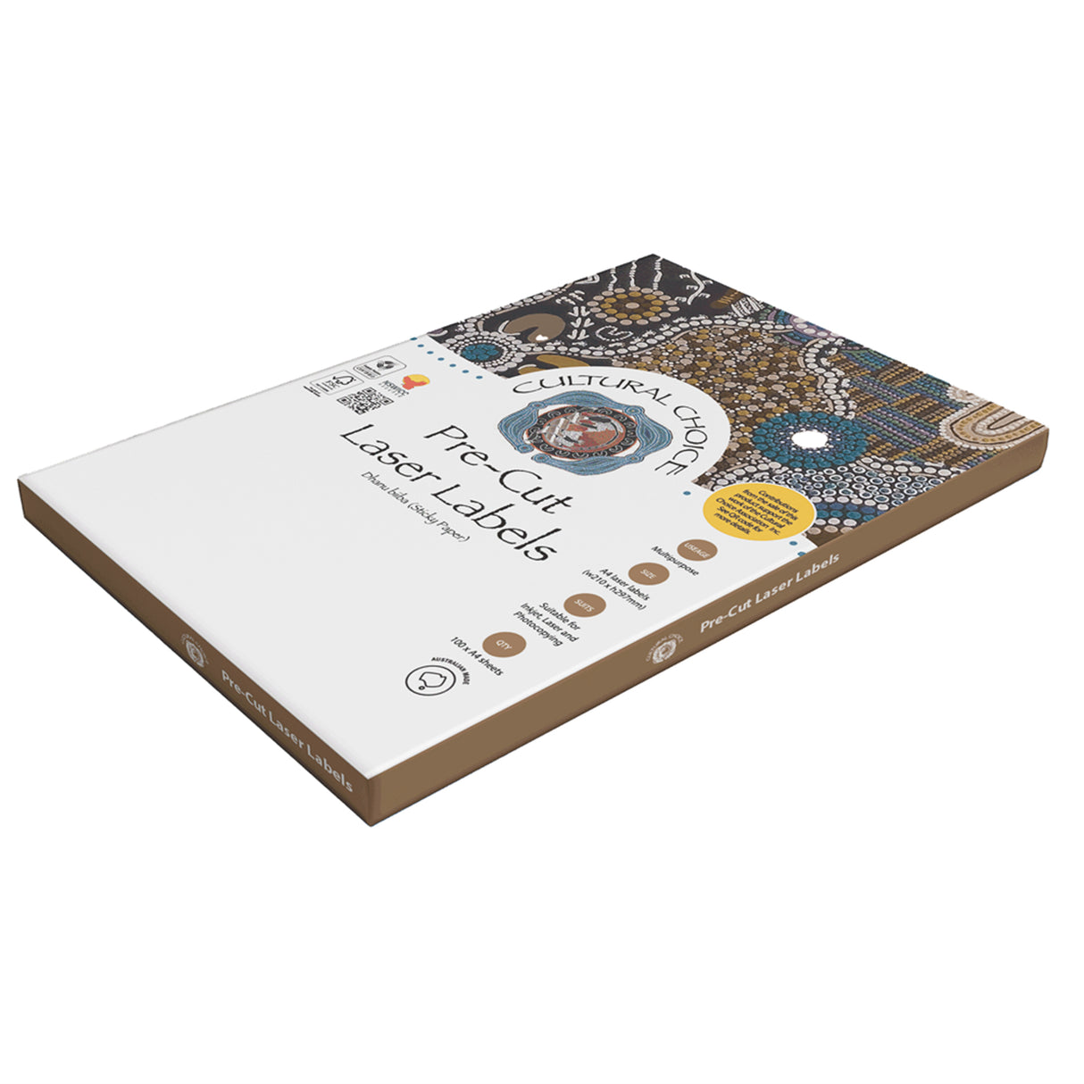 Cultural Choice Multi Purpose Labels Pack of 100 A4 sheets - Zart