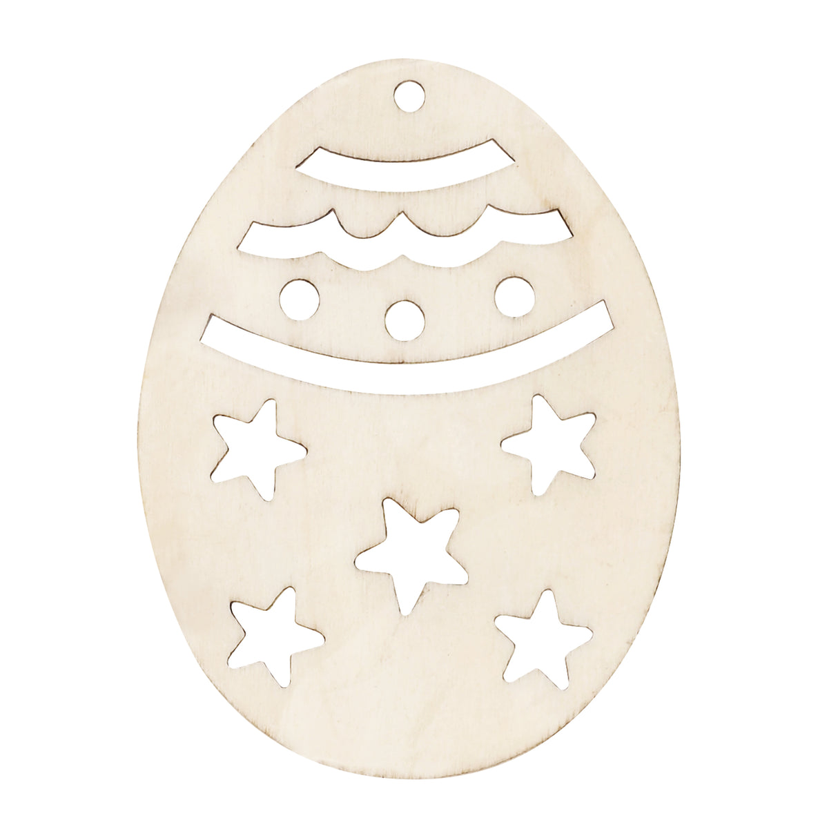 Wooden Easter Egg Baubles Pack of 6 - Zart