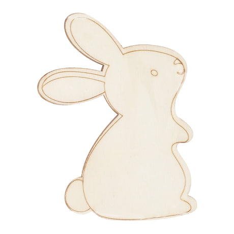 Wooden Easter Rabbit Shapes Pack of 4 - Zart