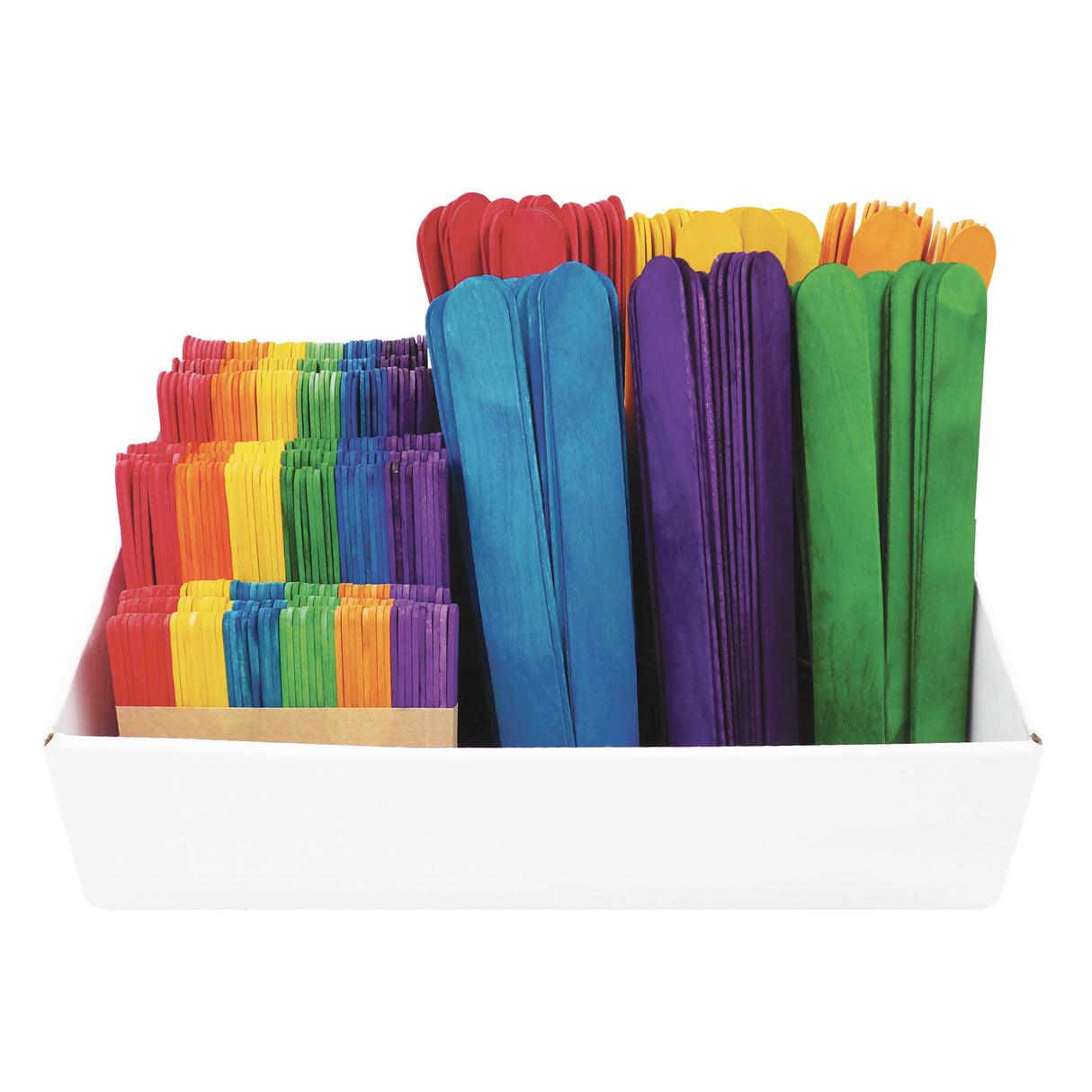 Popstick Coloured Jumbo Pack Assorted Sizes Pack of 600