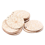 Wooden Easter Egg Craft Shapes Pack of 30 - ZART