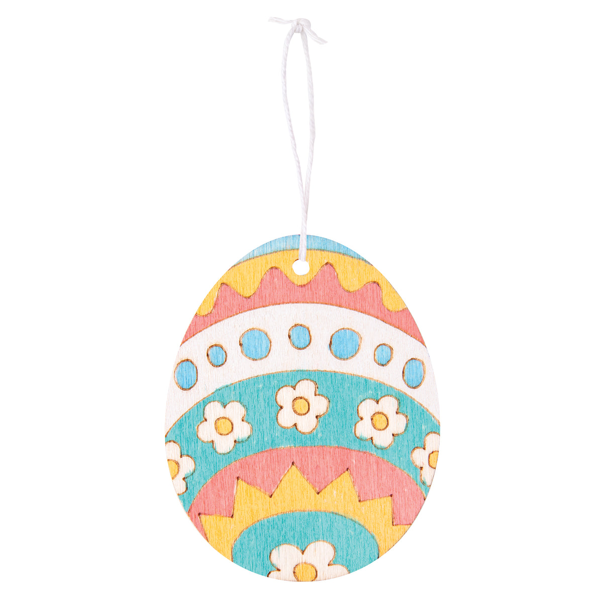Wooden Easter Egg Craft Shapes Pack of 30 - ZART