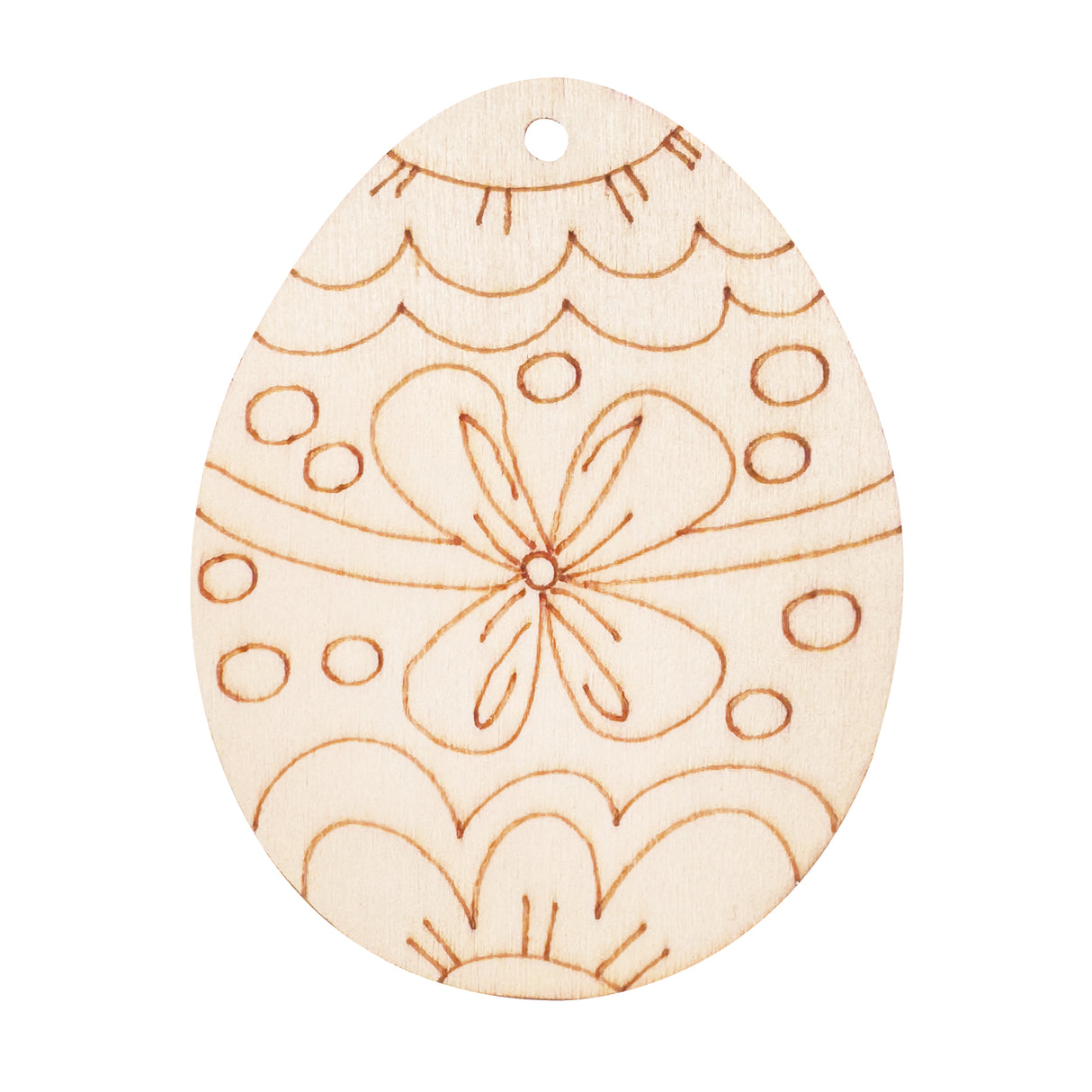 Wooden Easter Egg Craft Shapes Pack of 30 - ZART