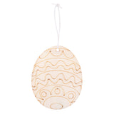 Wooden Easter Egg Craft Shapes Pack of 30 - ZART