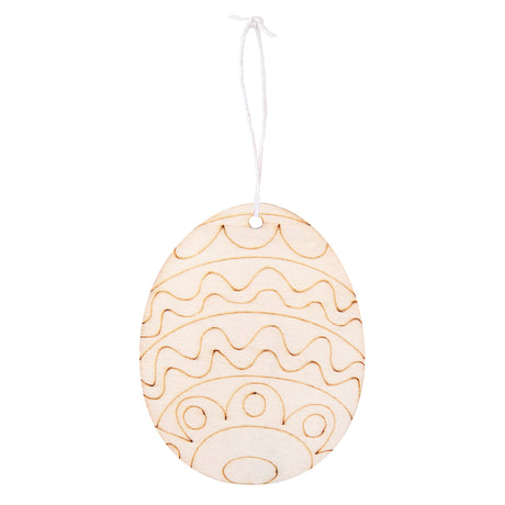 Wooden Easter Egg Craft Shapes Pack of 30 - ZART