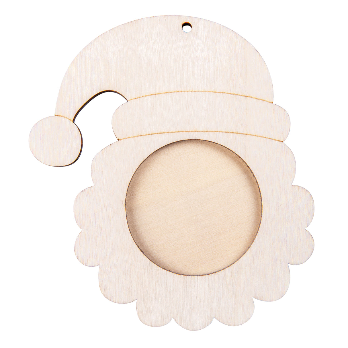 Wooden Santa Face Frames Pack of 10 - ZART