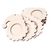 Wooden Santa Face Frames Pack of 10 - ZART