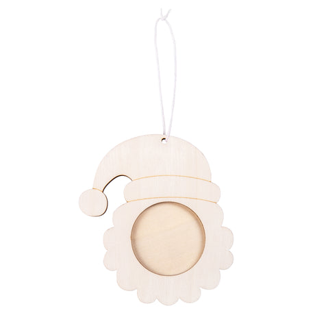 Wooden Santa Face Frames Pack of 10 - ZART