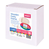 Wooden Footy Frame Pack of 10 - ZART