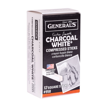 Generals Compressed Charcoal White Pack of 12