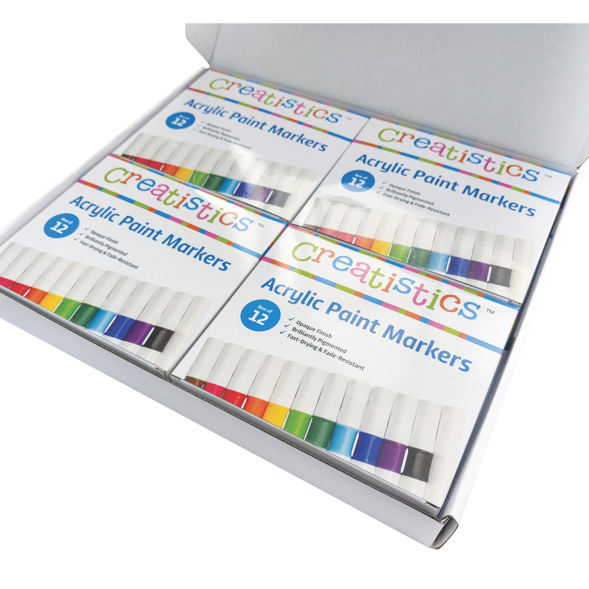 Creatistics Acrylic Markers Box of 144