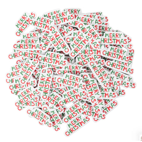 Merry Christmas EVA Foam Stickers Pack of 100 - Zart