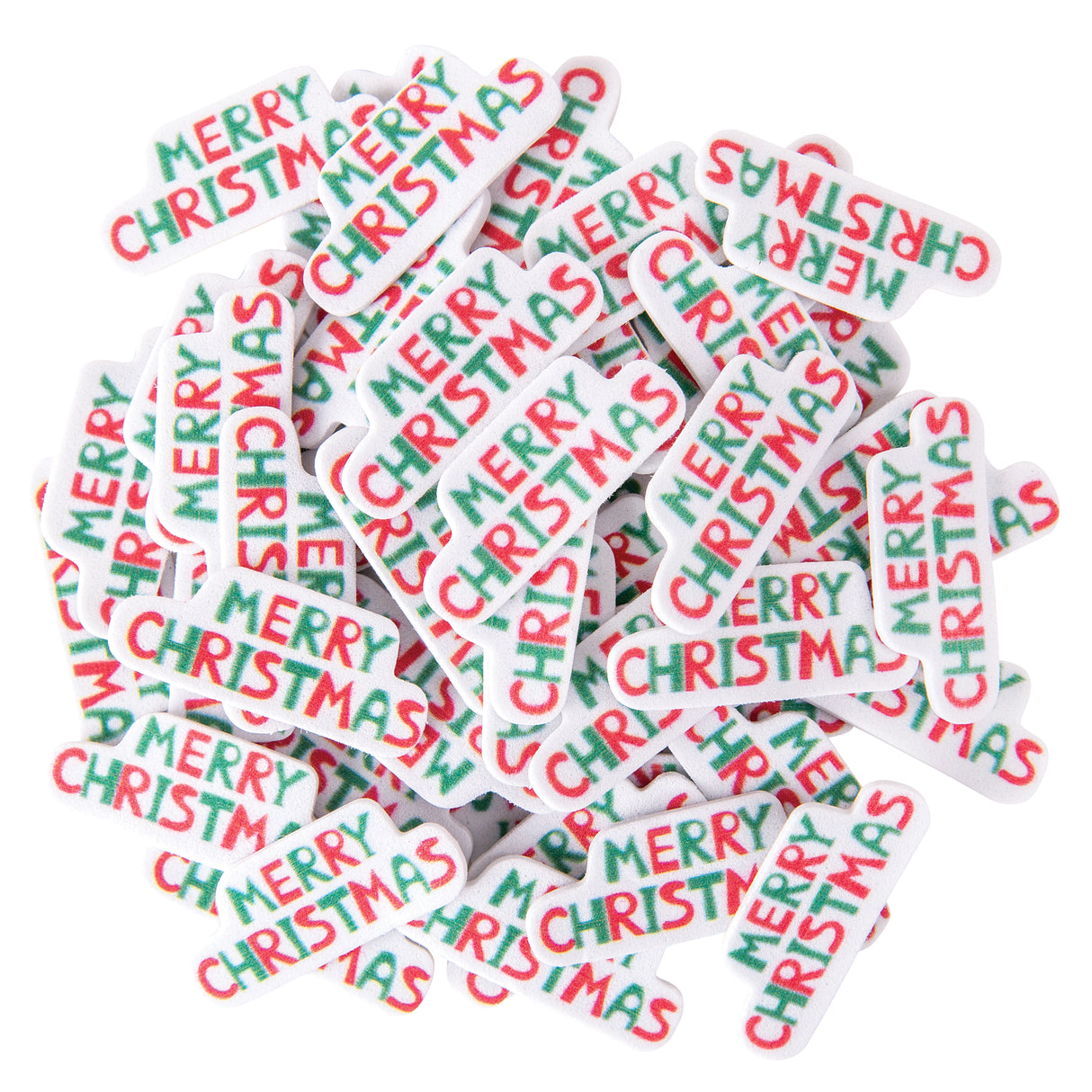 Merry Christmas EVA Foam Stickers Pack of 100