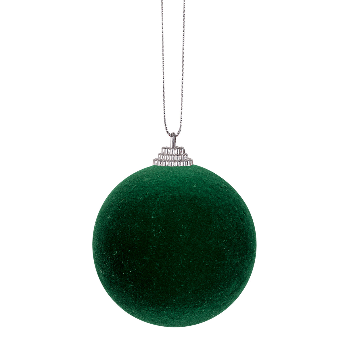 Flocked Baubles 6cm Pack of 10 - Zart