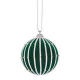 Flocked Baubles 6cm Pack of 10 - Zart