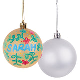 Gold and Silver Baubles Pack of 10 - Zart