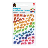 Adhesive Gems Shaped Pack of 70