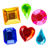 Adhesive Gems Shaped Pack of 70
