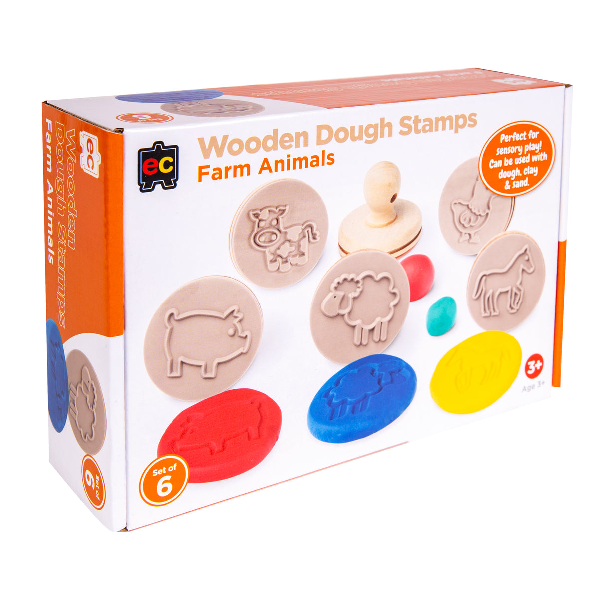 EC Wooden Dough Stamps Pack of 6 - Zart