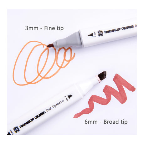 Friendship Colours Dual-Tip Markers Pack of 12 - Zart