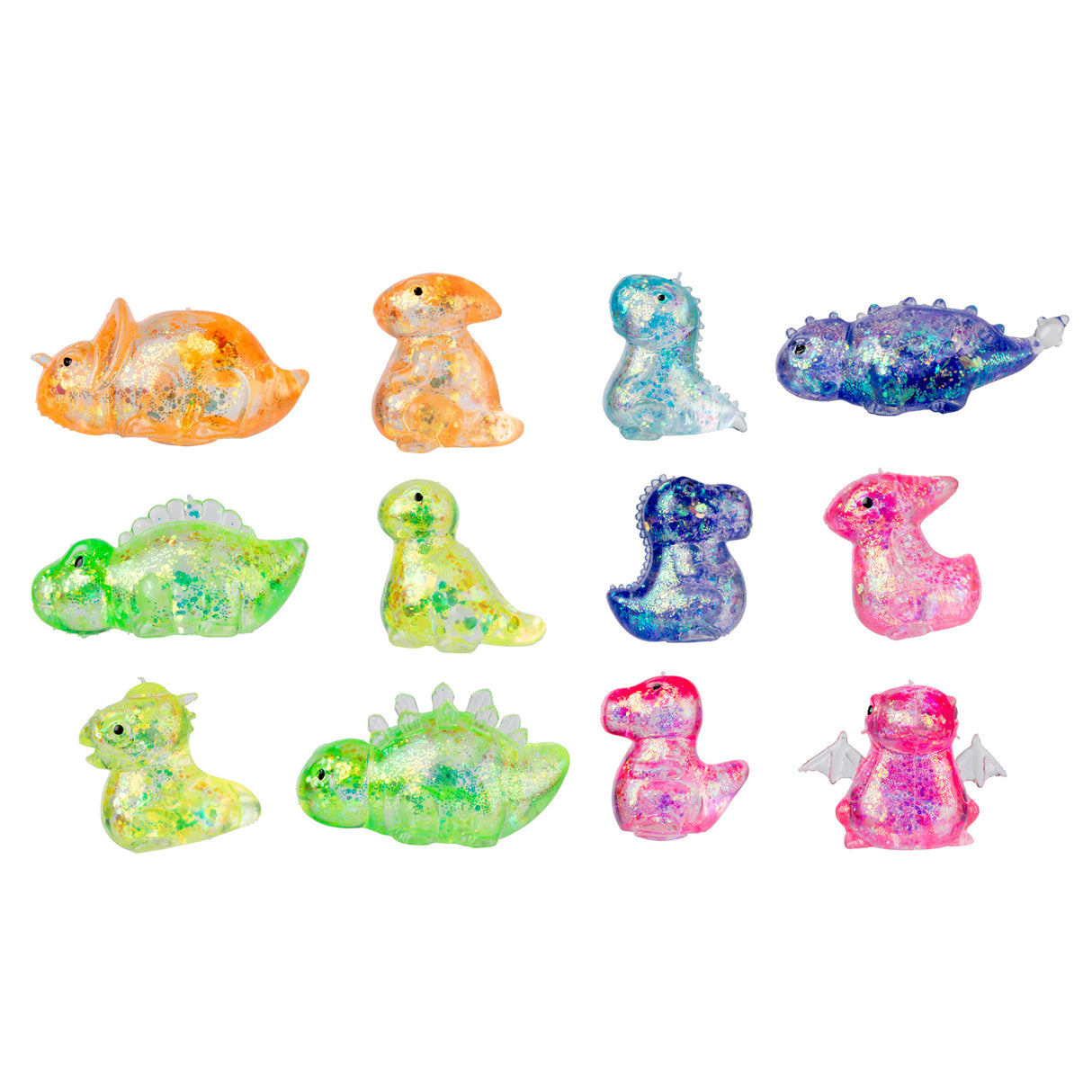 Sensory Sprouts Squeeze Glitter Shapes Pack of 12 - Zart