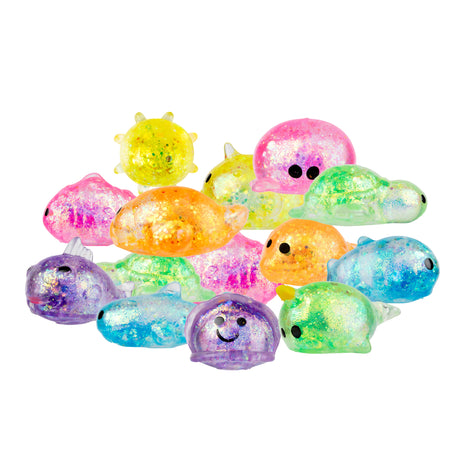 Sensory Sprouts Squeeze Glitter Shapes Pack of 12 - Zart