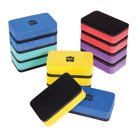 EC Mini Magnetic Whiteboard Erasers Set of 10 - Zart